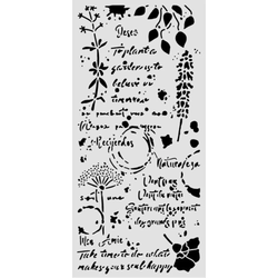 Stamperia sapluuna Flower and Poems, Flowers and Writings