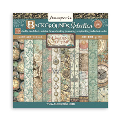Stamperia paperipakkaus Gardens of Time, Backgrounds, 8