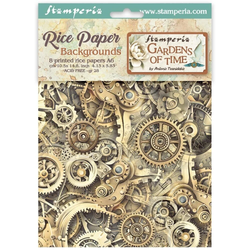 Stamperia riisipaperit Gardens of Time, Backgrounds, A6