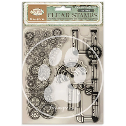 Stamperia leimasin Gardens of Time, Tubes & Clocks