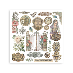 Stamperia Gardens of Time -siirtokuvat Assortment, 6kpl