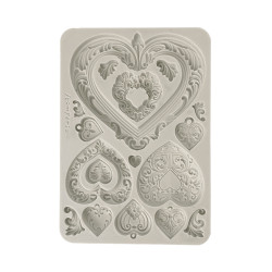 Stamperia muotti Hearts, A5