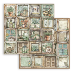Stamperia Herbarium Silvae skräppipaperi Frames