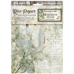 Stamperia riisipaperit Herbarium Silvae, Backgrounds, A6