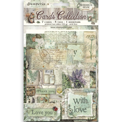 Stamperia Cards Collection -leikekuvat Herbarium Silvae