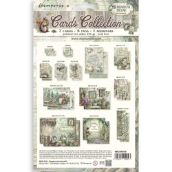 Stamperia Cards Collection -leikekuvat Herbarium Silvae