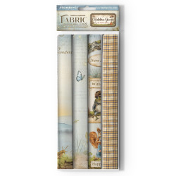 Stamperia Fabric Sheets -kangaspalat Hidden Grove