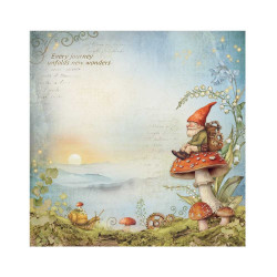 Stamperia Fabric Sheets -kangaspalat Hidden Grove