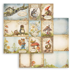 Stamperia Hidden Grove skräppipaperi Cards