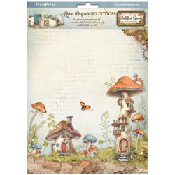Stamperia riisipaperit Hidden Grove, Selection, A4