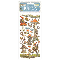 Stamperia Hidden Grove -siirtokuvat Mushroom House