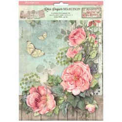 Stamperia riisipaperit House of Roses, Selection, A4