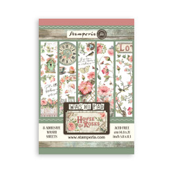 Stamperia Washi Pad -pakkaus, House of Roses