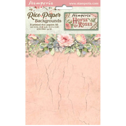 Stamperia riisipaperit House of Roses, Backgrounds, A6