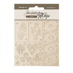 Stamperia Decorative Chips kuvioleike Master of Magic, Playing Cards