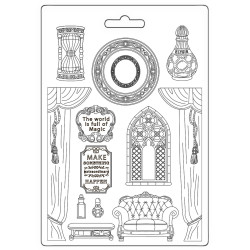 Stamperia Soft Mould -muotti Master of Magic, Room, A4