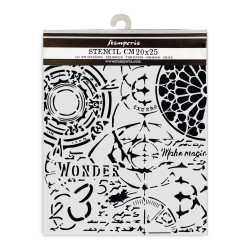 Stamperia sapluuna Master of Magic, Gothic Texture