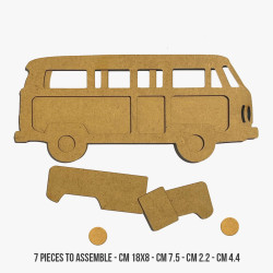 Stamperia MDF Crafty Shapes Blanks -kuviot, Silent Sea, Van