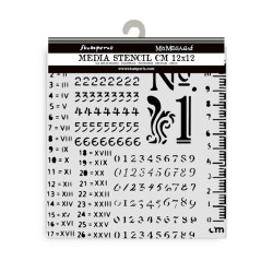 Stamperia sapluuna Numbers Pattern