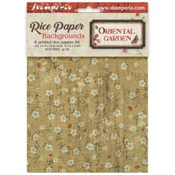 Stamperia riisipaperit Oriental Garden, Backgrounds, A6