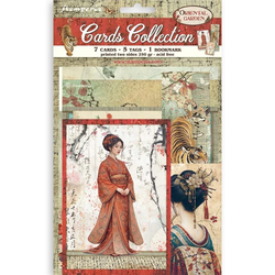 Stamperia Cards Collection -leikekuvat Oriental Garden