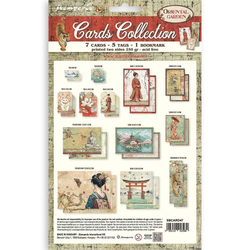 Stamperia Cards Collection -leikekuvat Oriental Garden