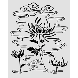 Stamperia sapluuna Oriental Garden, Lotus Flowers