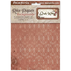 Stamperia riisipaperit Our Way, Backgrounds, A6