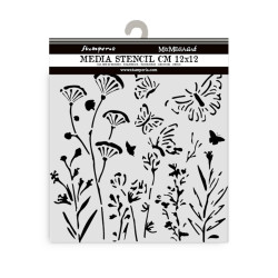Stamperia sapluuna Poppies and Butterfly