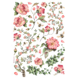 Stamperia riisipaperi Roses and Ivy