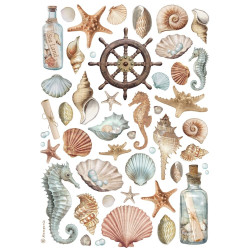 Stamperia riisipaperi Shells