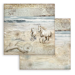Stamperia Silent Sea skräppipaperi Horses