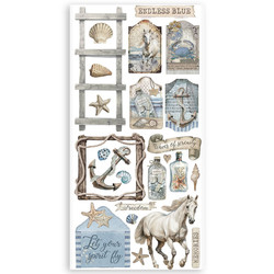 Stamperia Silent Sea Paper Cut Outs -leikekuvat
