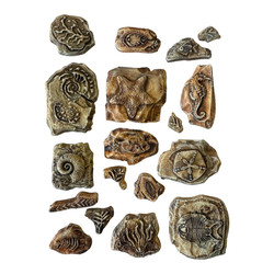 Stamperia Soft Mould -muotti Silent Sea, Fossils, A5