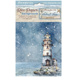 Stamperia riisipaperit Silent Sea, Backgrounds, A6