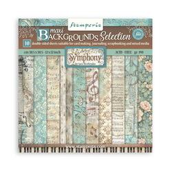 Stamperia paperipakkaus Symphony, Backgrounds, 12