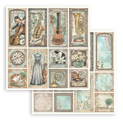 Stamperia Symphony skräppipaperi Mixed Cards