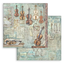 Stamperia Symphony skräppipaperi Violin