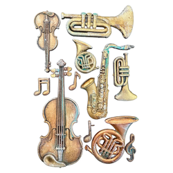 Stamperia muotti Symphony, Musical Instruments, A5