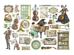 Stamperia leikekuvat Symphony Ephemera
