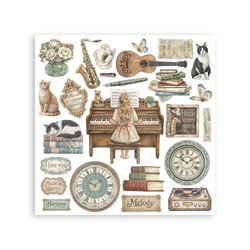 Stamperia Symphony -siirtokuvat Assortment, 6kpl
