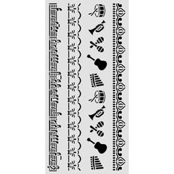 Stamperia sapluuna Symphony, Borders