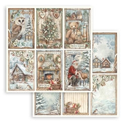 Stamperia The Owl's House skräppipaperi 6 Cards