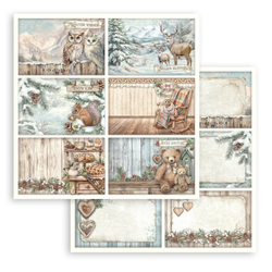 Stamperia The Owl's House skräppipaperi 6 Postcards
