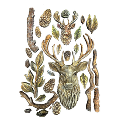 Stamperia muotti The Owl's House, Deer, A5