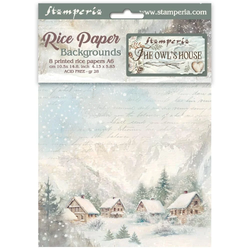 Stamperia riisipaperit The Owl's House, Backgrounds, A6
