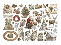 Stamperia leikekuvat The Owl's House Ephemera