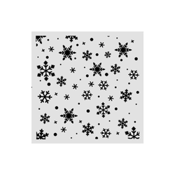 Stamperia sapluuna Christmas Snowflakes Pattern