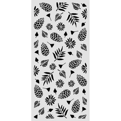 Stamperia sapluuna Christmas Pinecones Pattern