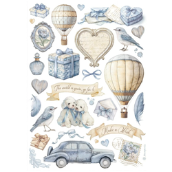 Stamperia riisipaperit Timeless, Selection, A4